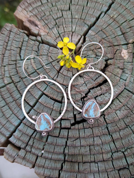 Sierra Turquoise Hoops