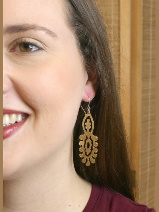 Brass Indo Earrings - Small