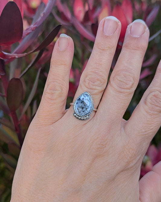 Dendritic Opal Wayfinder Ring