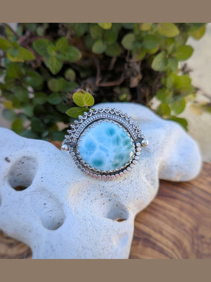 Larimar Ocean Sunset Ring