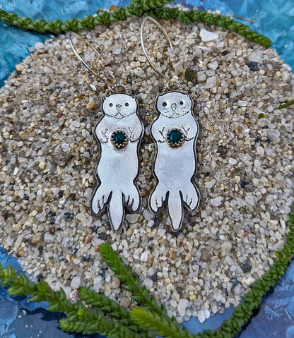 Sea Otter Earrings
