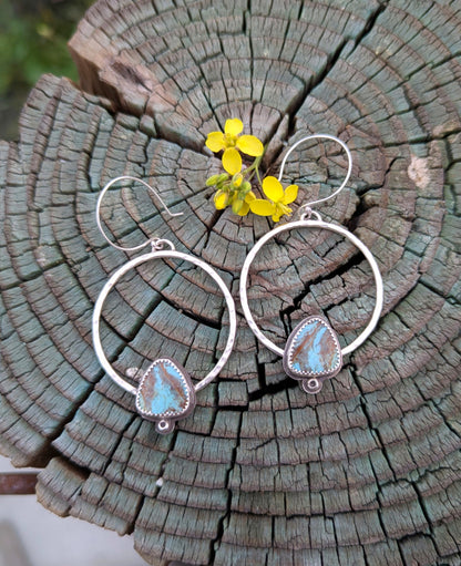 Sierra Turquoise Hoops